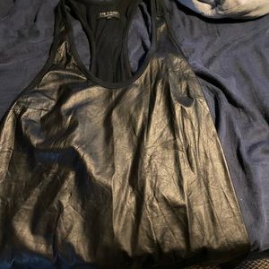 Tag and bone leather tank top